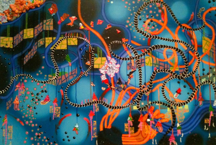 I Caused The Disturbance Mixed Media 18" x 24"