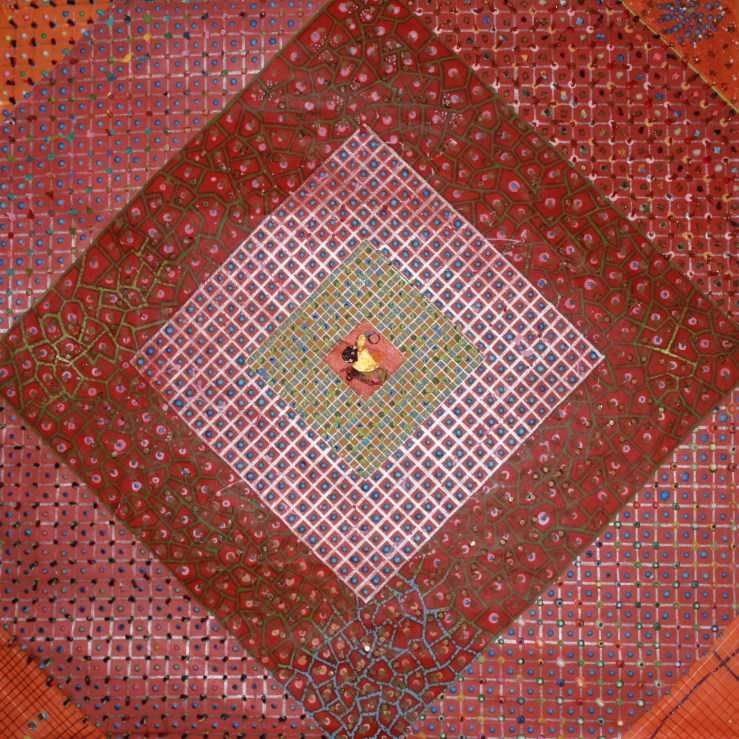 Tablecloth Mixed Media 100cm x 100cm