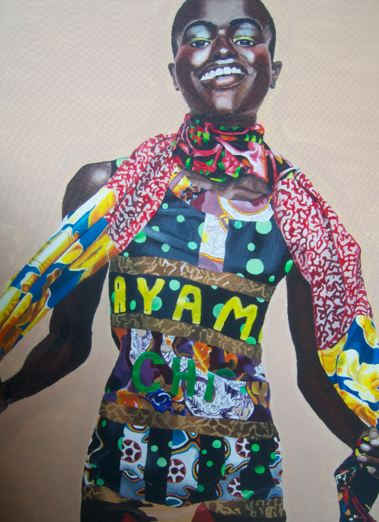 AYAMCHIC Acrylic on Canvas 18" x 24"